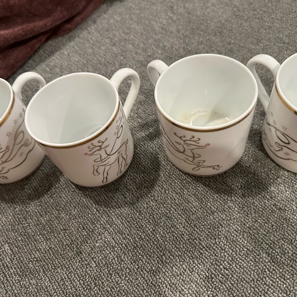 Rudolph Gold Rimmed Mugs - Picture 8 of 8